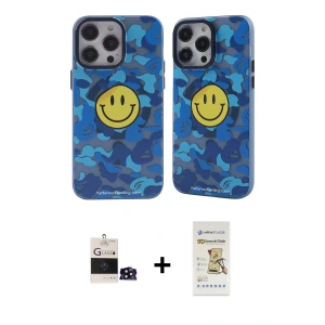 ieg™ iPhone 14 Pro Max Kılıf Nova Doku Koleksiyonu - Siyah Mat Seramik Nano Ekran Koruyucu + Bilvis Titan Kamera Lens - SH