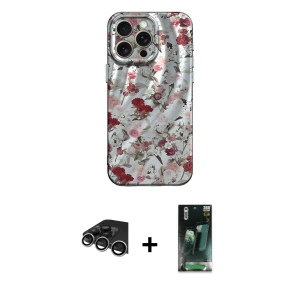 ieg™ iPhone 14 Pro Max Kılıf Nova Doku Prime - Siyah 360 Mat Full Body Arka Koruyucu + Raze Metal Kamera Lens - GS