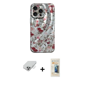 ieg™ iPhone 14 Pro Max Kılıf Nova Doku Prime - Siyah 6D Mat Seramik Hayalet Nano Ekran Koruyucu + Band Metal Kamera Lens - GS
