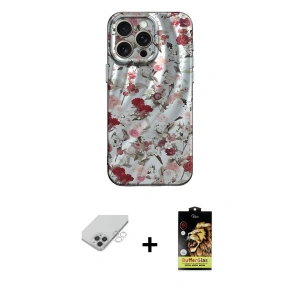 ieg™ iPhone 14 Pro Max Kılıf Nova Doku Prime - Siyah Buffer Cam Ekran Koruyucu + Band Metal Kamera Lens - GS