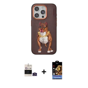 ieg™ iPhone 14 Pro Max Kılıf Nova Form Koleksiyonu - Siyah Buffer Hayalet Cam Ekran Koruyucu + Bilvis Titan Kamera Lens - DNMR