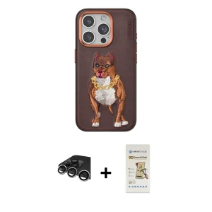 ieg™ iPhone 14 Pro Max Kılıf Nova Form Koleksiyonu - Siyah Mat Seramik Nano Ekran Koruyucu + Raze Metal Kamera Lens - GS