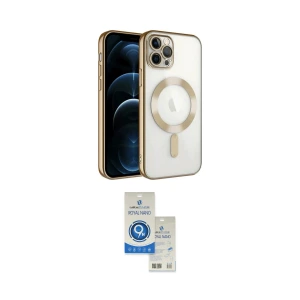 ieg™ iPhone 14 Pro Max Kılıf Nova Işık Özel Seri - Şeffaf Royal Nano Ekran Koruyucu