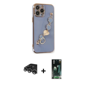 ieg™ iPhone 14 Pro Max Kılıf Nova Işık Prime - Şeffaf 360 Full Body Arka Koruyucu + Raze Metal Kamera Lens - GS