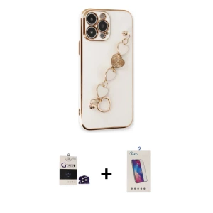 ieg™ iPhone 14 Pro Max Kılıf Nova Işık Prime - Siyah Joko 5D Cam + Bilvis Titan Kamera Lens - DNMR