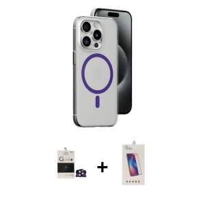 ieg™ iPhone 14 Pro Max Kılıf Odak Form Özel Seri - Siyah Joko 5D Cam + Bilvis Titan Kamera Lens - GD