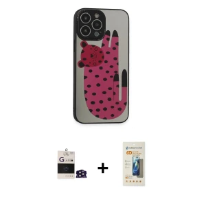 ieg™ iPhone 14 Pro Max Kılıf Odak Klasik Serisi - Siyah 6D Mat Seramik Hayalet Nano Ekran Koruyucu + Bilvis Titan Kamera Lens - DNMR