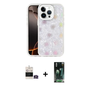 ieg™ iPhone 14 Pro Max Kılıf Odak Prime - Siyah 360 Mat Full Body Arka Koruyucu + Bilvis Titan Kamera Lens - GD