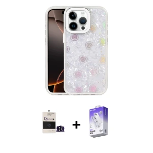 ieg™ iPhone 14 Pro Max Kılıf Odak Prime - Siyah Bilvis 5in1 3D Magic Cam Ekran Koruyucu + Bilvis Titan Kamera Lens - SH