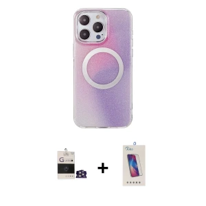 ieg™ iPhone 14 Pro Max Kılıf Pusula Form - Siyah Joko 5D Cam + Bilvis Titan Kamera Lens - GS