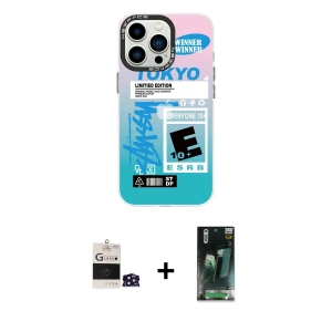 ieg™ iPhone 14 Pro Max Kılıf Siluet Çizgi Koleksiyonu - Siyah 360 Mat Full Body Arka Koruyucu + Bilvis Titan Kamera Lens - DNMR