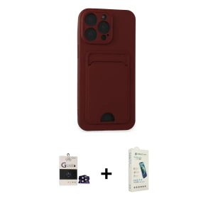 ieg™ iPhone 14 Pro Max Kılıf Vadi Çizgi Prime - Şeffaf Pasifik Cam Ekran Koruyucu + Bilvis Titan Kamera Lens - SH