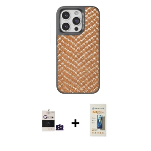 ieg™ iPhone 14 Pro Max Kılıf Vadi Özel Seri - Siyah 6D Mat Seramik Hayalet Nano Ekran Koruyucu + Bilvis Titan Kamera Lens - DNMR