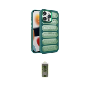 ieg™ iPhone 14 Pro Max Kılıf Yadigar Doku Özel Seri - Siyah Joko Magic 5D Hayalet Cam