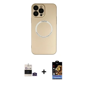 ieg™ iPhone 14 Pro Max Kılıf Zirve Klasik Prime - Siyah Buffer Hayalet Cam Ekran Koruyucu + Bilvis Titan Kamera Lens - DNMR