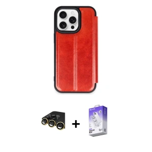 ieg™ iPhone 14 Pro Max Kılıf Zirve Yansıma Serisi - Siyah Bilvis 5in1 3D Magic Cam Ekran Koruyucu + Raze Metal Kamera Lens - GD