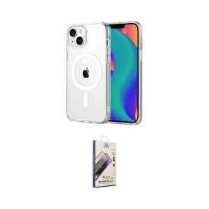 ieg™ iPhone 15 Kılıf Ahenk Minimal Serisi - Siyah Bilvis 3D Mat Cam Ekran Koruyucu