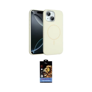 ieg™ iPhone 15 Kılıf Yankı Form Serisi - Siyah Buffer Hayalet Cam Ekran Koruyucu