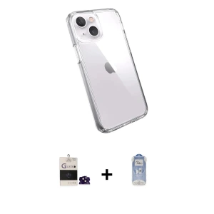 ieg™ iPhone 15 Kılıf Zirve Doku - Siyah Joko Magic 5D Cam + Bilvis Titan Kamera Lens - SH