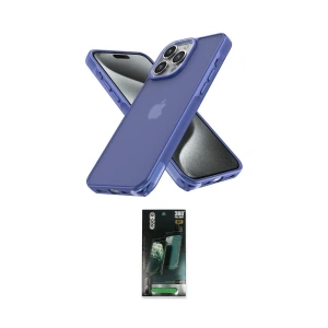ieg™ iPhone 15 Pro Kılıf Atlas Form - Şeffaf 360 Full Body Arka Koruyucu