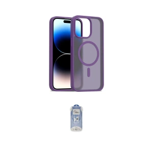 ieg™ iPhone 15 Pro Kılıf Siluet Minimal Prime - Siyah Joko Magic 5D Cam