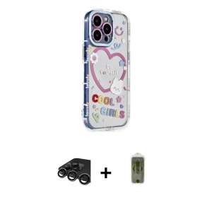 ieg™ iPhone 15 Pro Max Kılıf Ahenk Modern Serisi - Siyah Joko Magic 5D Hayalet Cam + Raze Metal Kamera Lens - TMGI