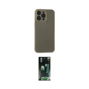 ieg™ iPhone 15 Pro Max Kılıf Atlas Minimal Prime - Siyah 360 Mat Full Body Arka Koruyucu