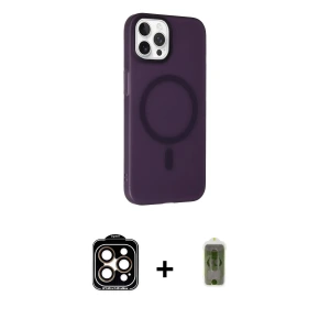 ieg™ iPhone 15 Pro Max Kılıf Çekirdek Modern Prime - Siyah Joko Magic 5D Hayalet Cam + PVD Metal Kamera Lens - TU