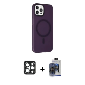ieg™ iPhone 15 Pro Max Kılıf Çekirdek Modern Prime - Siyah Vanessa Magic Cam + PVD Metal Kamera Lens - LT