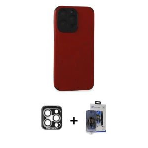 ieg™ iPhone 15 Pro Max Kılıf Doruk Asil Koleksiyonu - Siyah Vanessa Magic Cam + PVD Metal Kamera Lens - GS