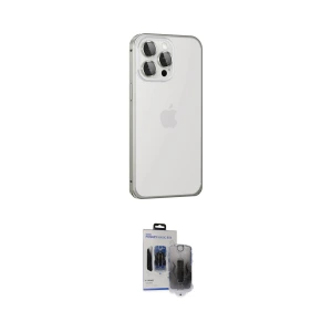 ieg™ iPhone 15 Pro Max Kılıf Eksen Form Serisi - Siyah Vanessa Magic Hayalet Cam
