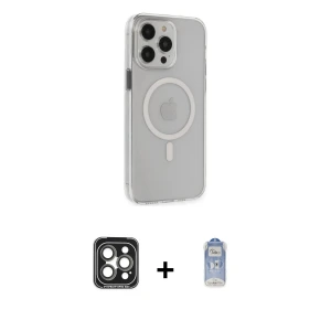 ieg™ iPhone 15 Pro Max Kılıf Kıvılcım Asil Özel Seri - Siyah Joko Magic 5D Cam + PVD Metal Kamera Lens - GI