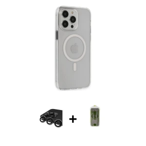 ieg™ iPhone 15 Pro Max Kılıf Kıvılcım Asil Özel Seri - Siyah Joko Magic 5D Hayalet Cam + Raze Metal Kamera Lens - TMGI