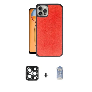 ieg™ iPhone 15 Pro Max Kılıf Kıvılcım Işık Serisi - Siyah Joko Magic 5D Cam + PVD Metal Kamera Lens - LT