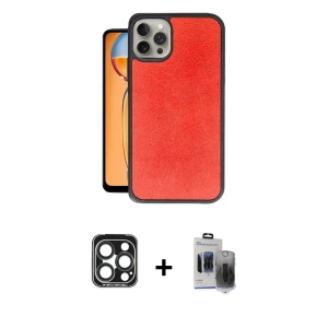 ieg™ iPhone 15 Pro Max Kılıf Kıvılcım Işık Serisi - Siyah Vanessa Magic Hayalet Cam + PVD Metal Kamera Lens - LT