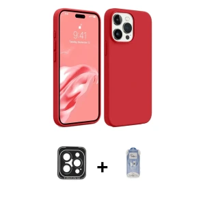 ieg™ iPhone 15 Pro Max Kılıf Kozmos Yansıma Özel Seri - Siyah Joko Magic 5D Cam + PVD Metal Kamera Lens - SH