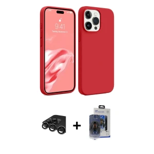 ieg™ iPhone 15 Pro Max Kılıf Kozmos Yansıma Özel Seri - Siyah Vanessa Magic Cam + Raze Metal Kamera Lens - TMGI