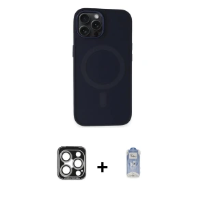 ieg™ iPhone 15 Pro Max Kılıf Kutup Serisi - Siyah Joko Magic 5D Cam + PVD Metal Kamera Lens - GS