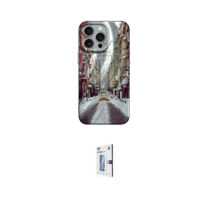 ieg™ iPhone 15 Pro Max Kılıf Nova Doku Prime - Siyah Bilvis 0.18mm Plus Cam Ekran Koruyucu