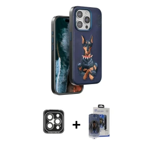 ieg™ iPhone 15 Pro Max Kılıf Nova Form Koleksiyonu - Siyah Vanessa Magic Cam + PVD Metal Kamera Lens - GI
