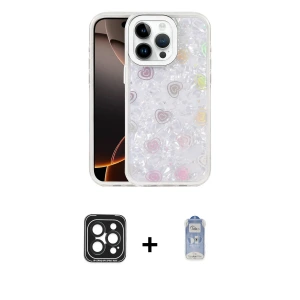 ieg™ iPhone 15 Pro Max Kılıf Odak Prime - Siyah Joko Magic 5D Cam + PVD Metal Kamera Lens - SH