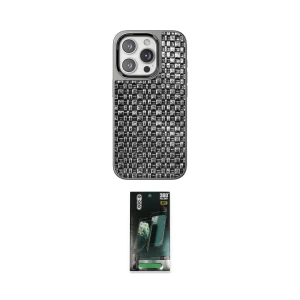 ieg™ iPhone 15 Pro Max Kılıf Siluet Form Serisi - Siyah 360 Mat Full Body Arka Koruyucu