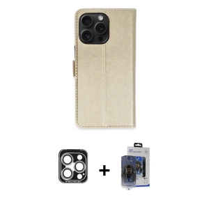 ieg™ iPhone 15 Pro Max Kılıf Siluet Işık Serisi - Siyah Vanessa Magic Cam + PVD Metal Kamera Lens - GS
