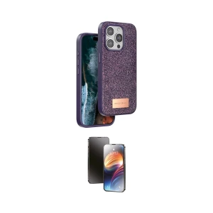 ieg™ iPhone 15 Pro Max Kılıf Vadi Klasik Serisi - Siyah 3D Antistatik Mat Seramik Nano Ekran Koruyucu