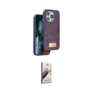 ieg™ iPhone 15 Pro Max Kılıf Vadi Klasik Serisi - Siyah Bilvis 3D Mat Cam Ekran Koruyucu