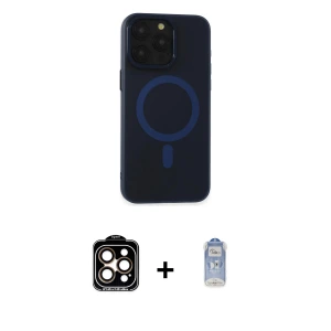 ieg™ iPhone 15 Pro Max Kılıf Yadigar Işık - Siyah Joko Magic 5D Cam + PVD Metal Kamera Lens - TU