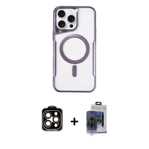 ieg™ iPhone 15 Pro Max Kılıf Yadigar Klasik Özel Seri - Siyah Vanessa Magic Cam + PVD Metal Kamera Lens - TU