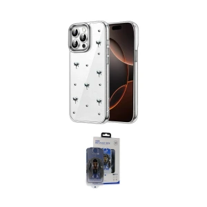 ieg™ iPhone 15 Pro Max Kılıf Yörünge Form - Siyah Vanessa Magic Cam