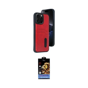 ieg™ iPhone 15 Pro Max Kılıf Yörünge Işık Serisi - Siyah Buffer Hayalet Cam Ekran Koruyucu