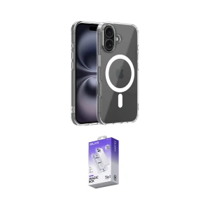 ieg™ iPhone 16 Kılıf Ahenk Minimal Serisi - Siyah Bilvis 5in1 3D Magic Cam Ekran Koruyucu